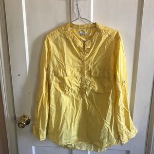 Striped yellow and white shirt